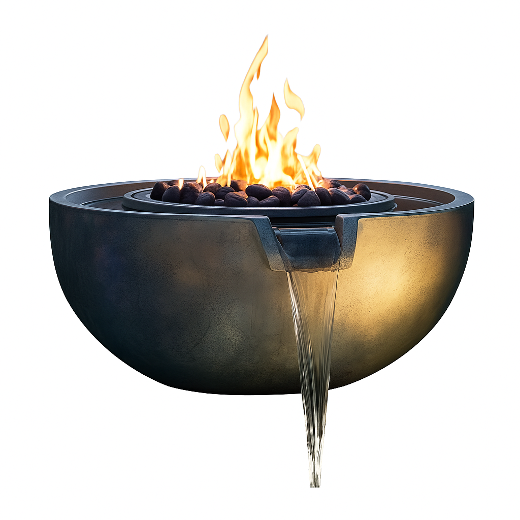 Arcadia Forge Helios Cascade 36" Fire & Water Bowl